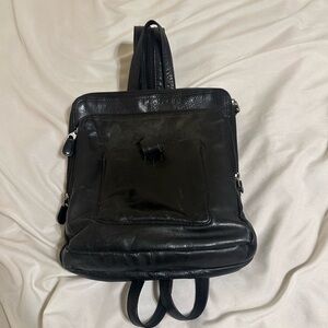 Chaos Black Leather Backpack